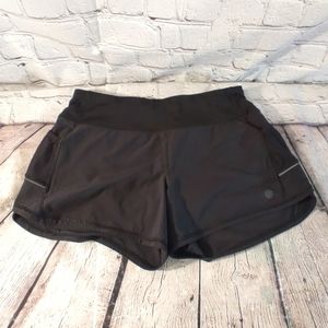 Athleta Ready Set Go Training Black  Shorts Small